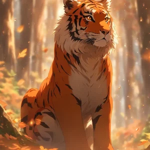 Animal tiger (velvet cloth) AB diamond full round/square diamond painting (Aspect ratio 2:3)