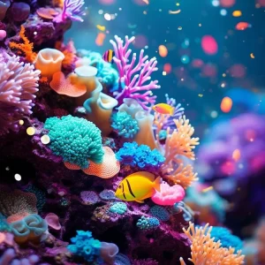 Marine life Fish (velvet cloth) AB diamond full round/square diamond painting (Aspect ratio 2:3)