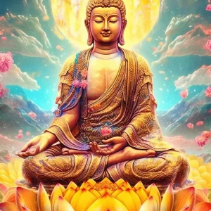 Buddha (velvet cloth) AB diamond full round/square diamond painting (Aspect ratio 2:3)