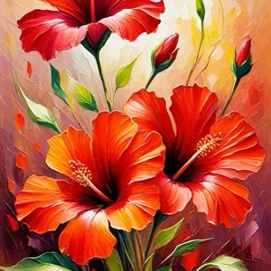 Plant flowers (velvet cloth) AB diamond full round/square diamond painting (Aspect ratio 2:3)