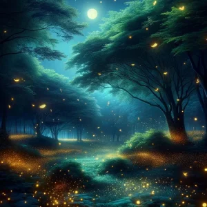 Forest landscape (velvet cloth) AB diamond full round/square diamond painting (Aspect ratio 2:3)